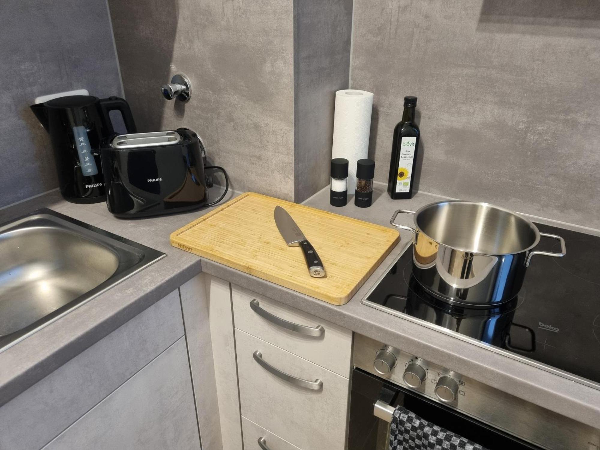 Maremar - Design Maisonette Altstadt - 4 Pers - 57Qm - Luxus Boxspringbett - Kueche - Arbeitsplatz - Privater Parkplatz Greiz Luaran gambar